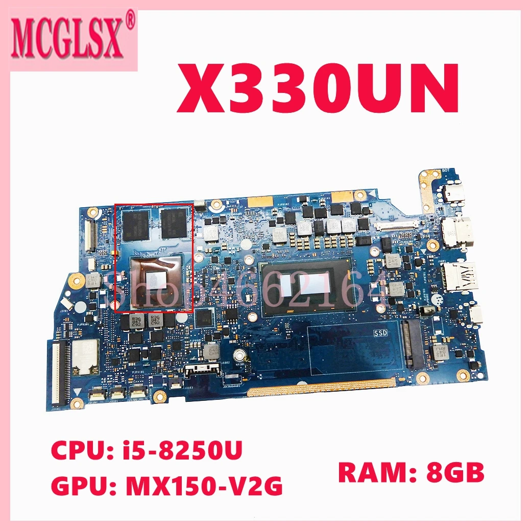 X330UN i5-8250U CPU 8GB-RAM MX150-V2G GPU Mainboard For ASUS S13 X330UA X330U I330UN K330U R330U V330U S330U Laptop Motherboard