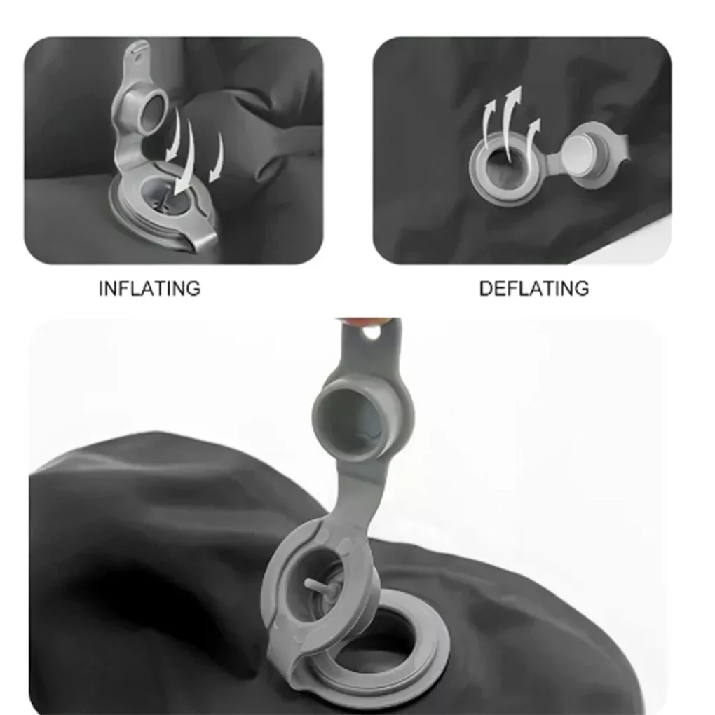 High-density Nylon TPU Inflatable Mattress Waterproof And Tear Resistant 2. Quickly Inflate. dark grey