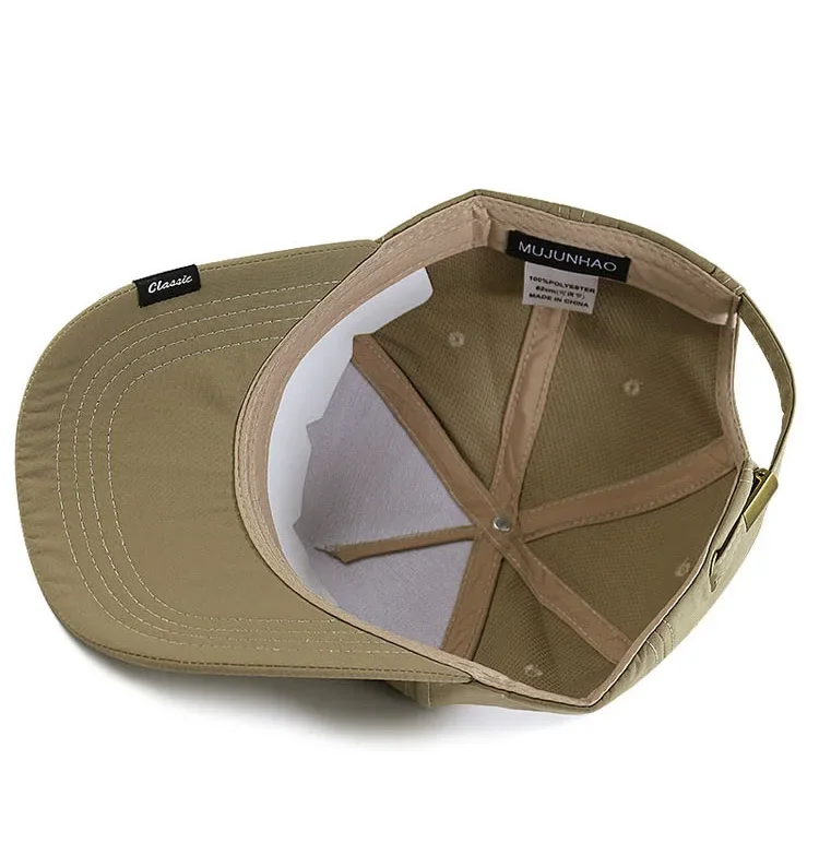 Oohmy Baseballkappe für Herren und Damen, schnelltrocknend, mit festem Schirm, hoher Krone, Sport- und Hip-Hop-Kappe, für große Köpfe, Outdoor – Detail 17