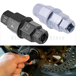 Motorcycle 17 19 22 24mm Front Rear Wheel Axle Hex Spindle Driver Multifunction Removal Tool