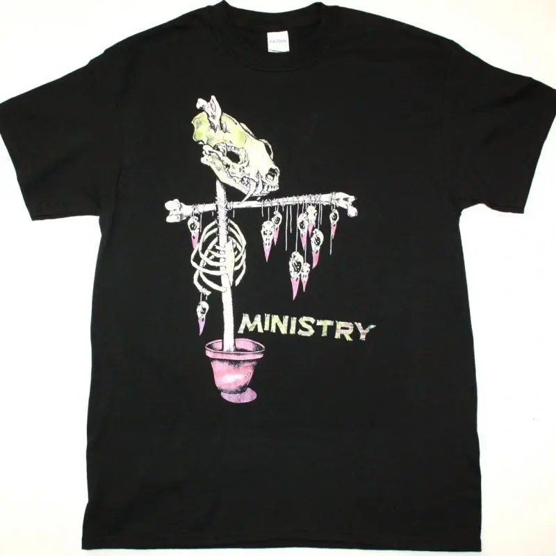 Ministry Scarecrow Retro, Vintage Graphic Unisex   summer T-shirt Cotton fashion couple clothes