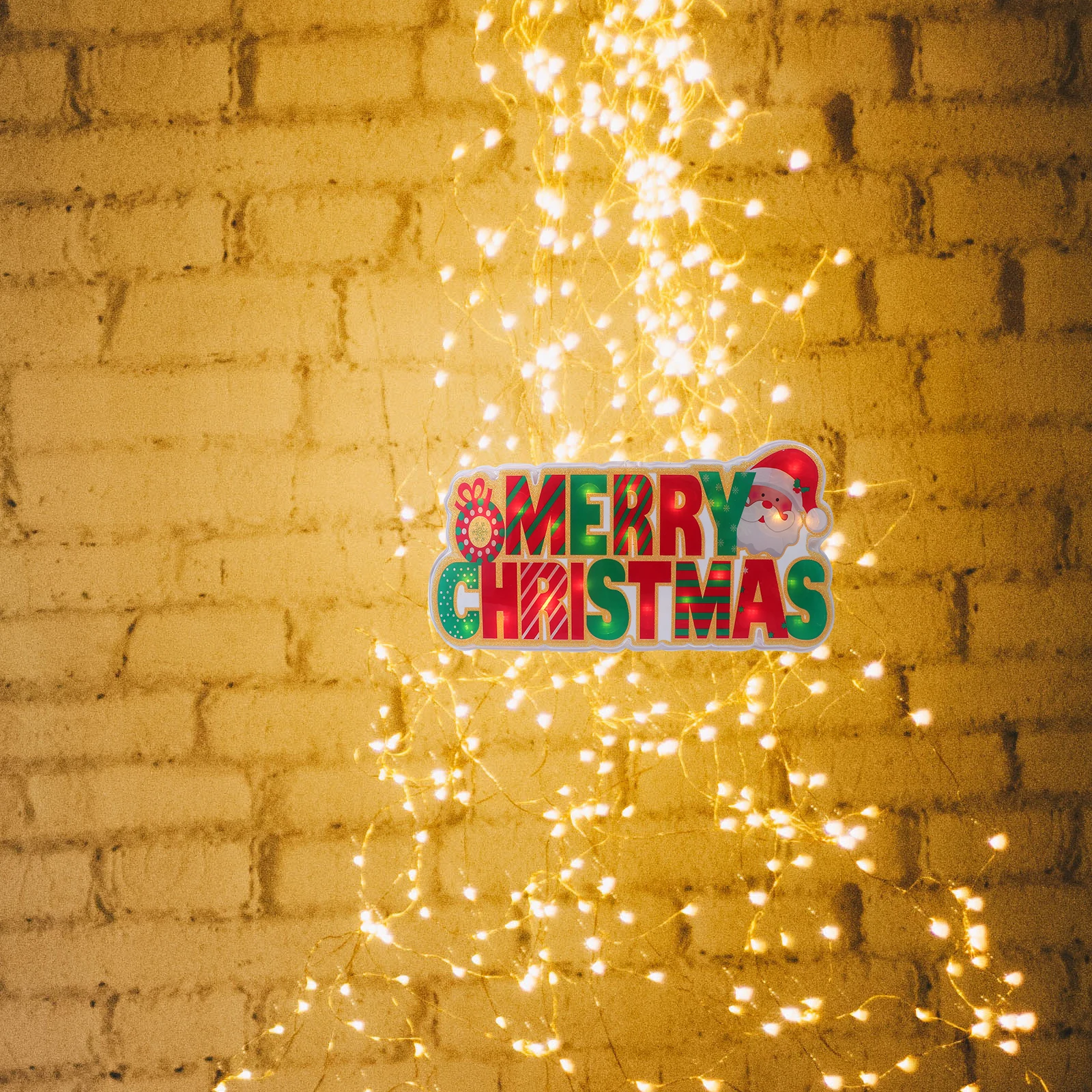 

Christmas Window Hanging Light Lights LED with Suction Cup Holiday Holder Decorations