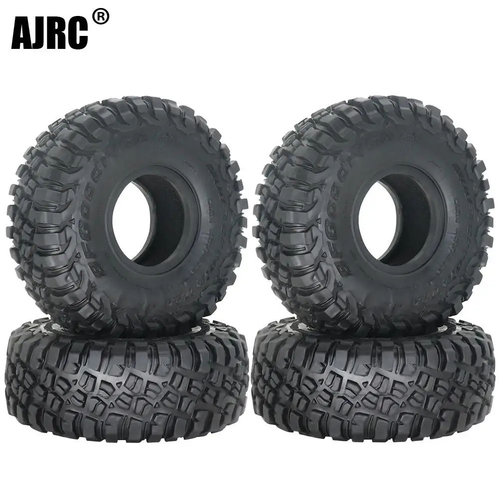 

1/4pcs 1.9inch 118mm Rubber Tires For 1/10 Rock Track Redcat Scx10 Ii Axial 90046/90047 Rc4wd Yikong D90 Trx4 Trx6 Rc Car Tyre