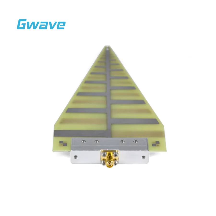 Antena log-periodyczna o bardzo szerokim zakresie pasmowym, zysk 6dBi, zakres częstotliwości od 2 GHz do 12 GHz, antena RF