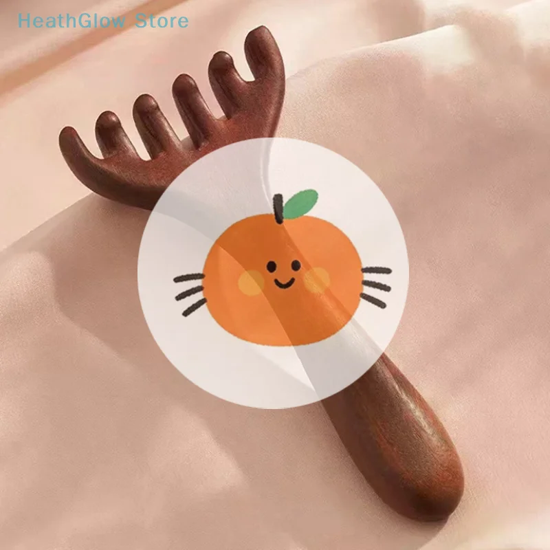 

Расческа с широкими зубьями и длинной ручкой, инструмент для массажа меридианов, скребок для спины, портативная массажная расческа для спа-процедур, уход за волосами