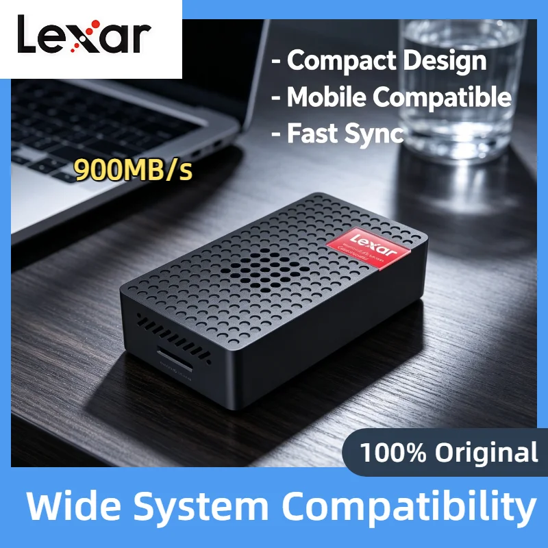 Lexar PLAY PRO microSDXC Express Card Reader Dedicated Read Speed Up to 900MB s 100 Percent Original MicroSD Express Pro Unit