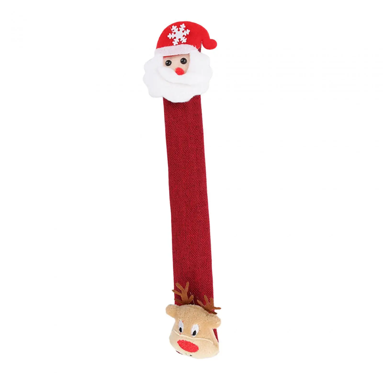 Christmas Refrigerator Cover Kitchen Appliance Handle Covers for Kitchen Appliances New Year Microwave Freezer Ornaments