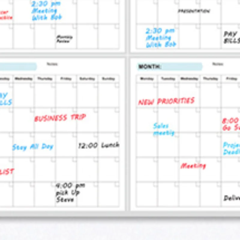 

Extra Large Undated Erasable Erasable Whiteboard Annual Planner 35x58 Inches For Home School And Office