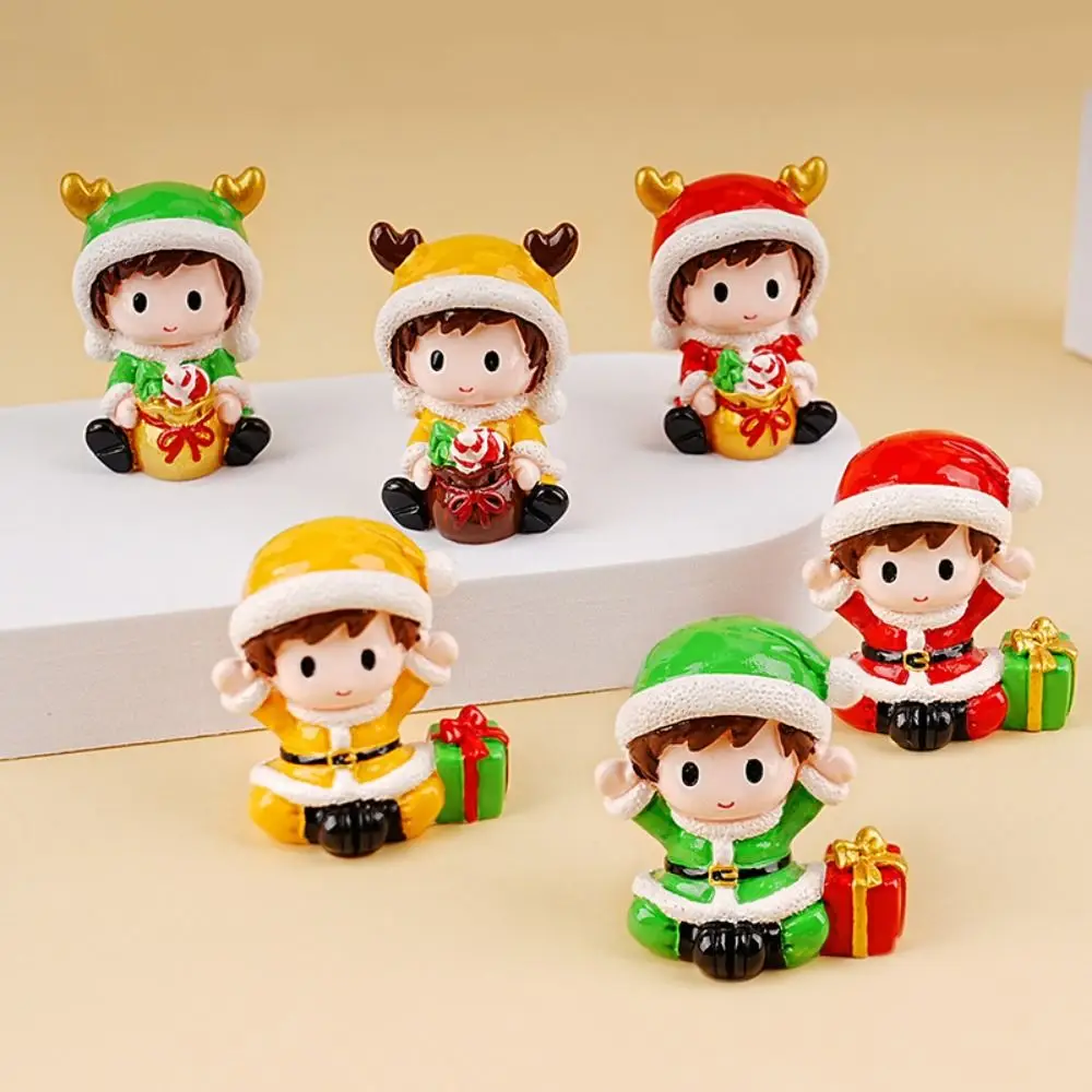 

Cute Small Decorative Items Christmas Mystery Box Elk Handmade Blind Box Toys Cute Kawaii Anime Cartoon Figure Model Kids Gift
