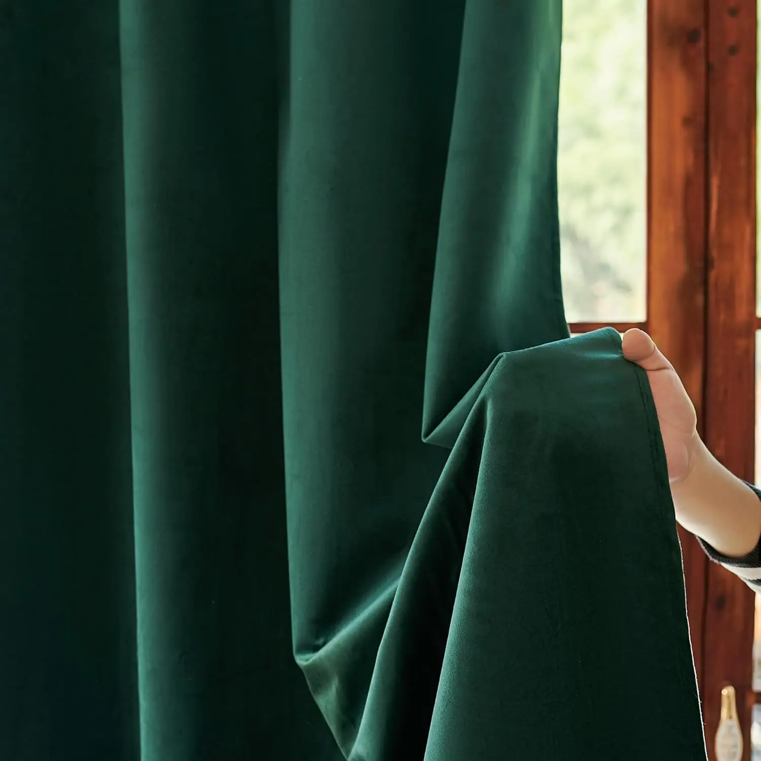 

100% Blackout Velvet Curtain for Living Room 310cm Extra High Thermal Insulated Window Curtain for Bedroom Customize Size