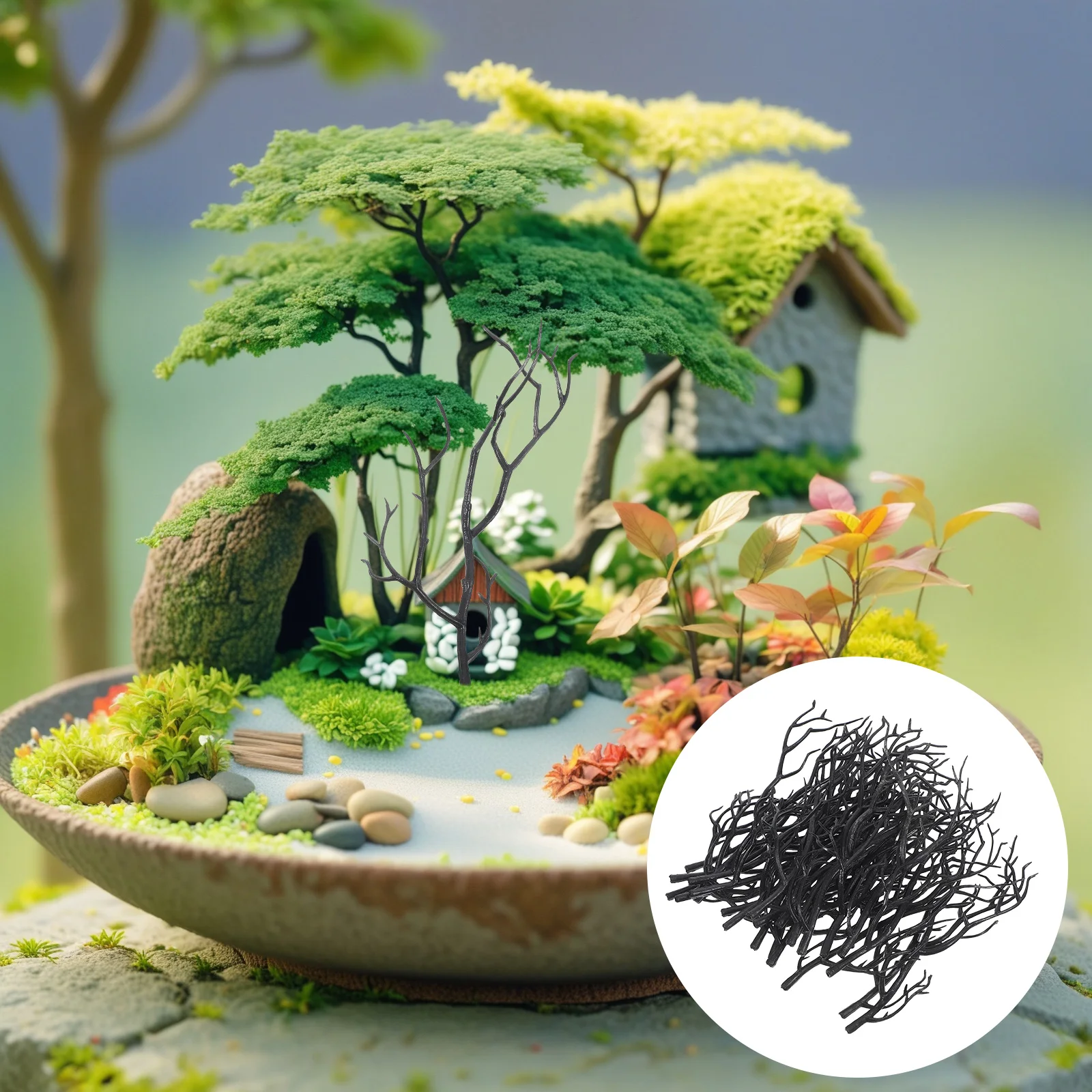 

24Pcs Artificial Antler Shaped Branches Realistic Faux Tree Branches Vase Fillers DIY Crafts Home Seasonal Decoration