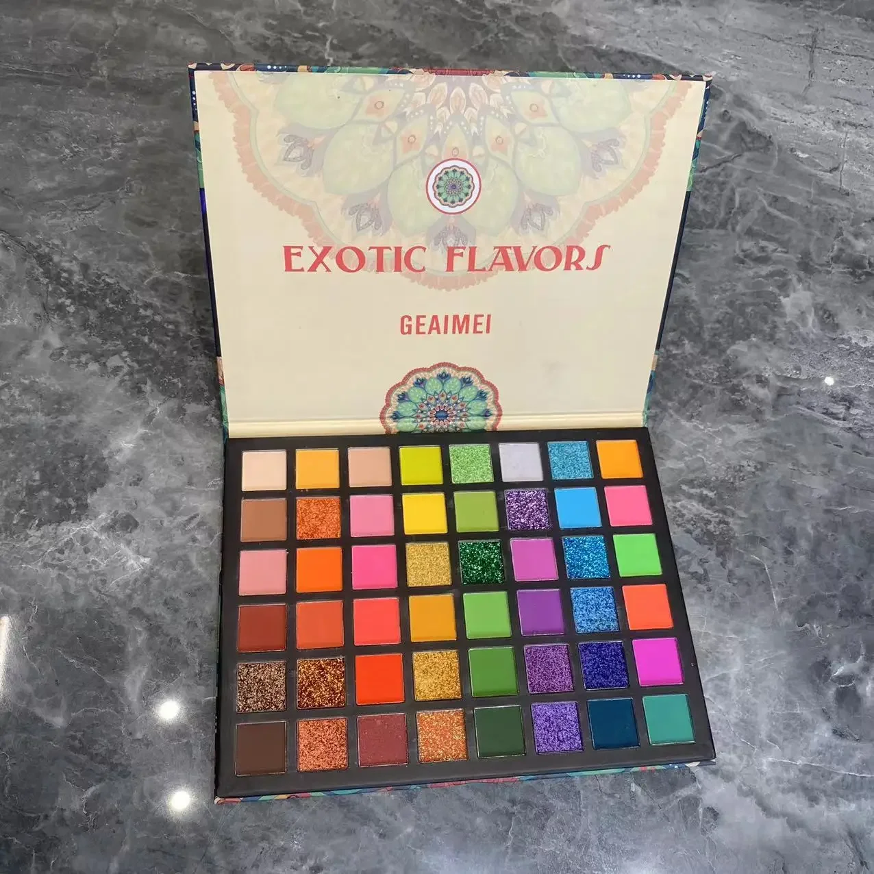 48 Colors Eye Shadow Plate Pearlescent Matte Stage Makeup Artist Special Multi-Color Children Stage Play Neon Eyeshadow Palette