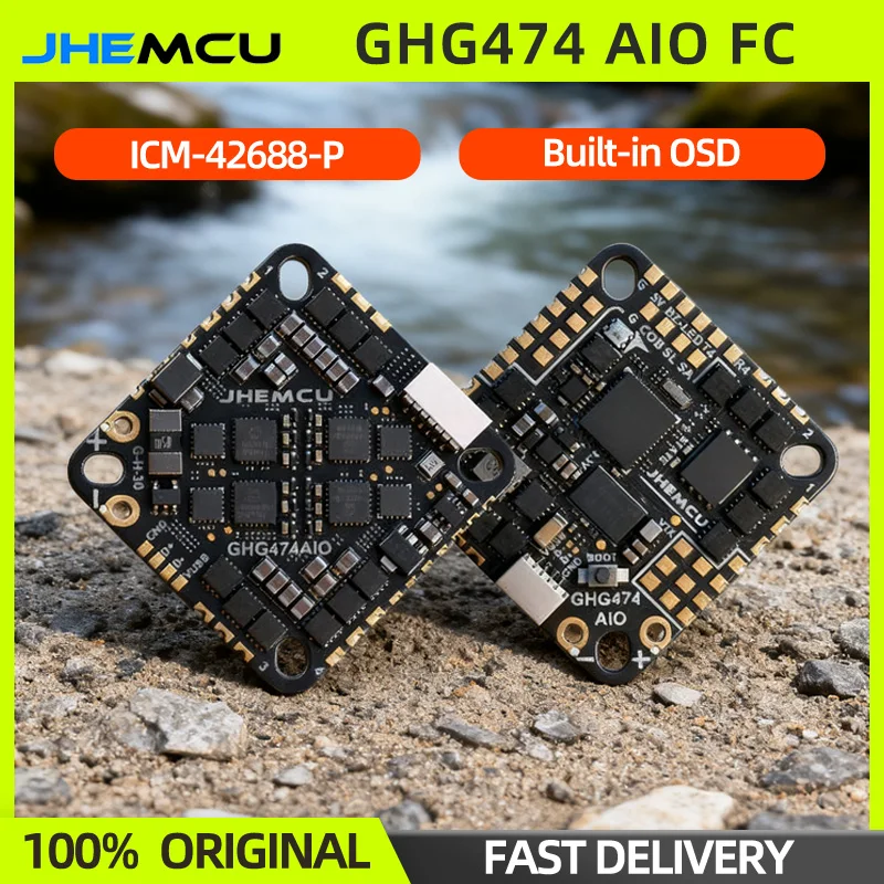 ESC 12A 4 En 1 BLHELI_S JHEMCU G474 ELRS AIO Contrôleur Vol 1-2S 12A Pour Micro Drone FPV