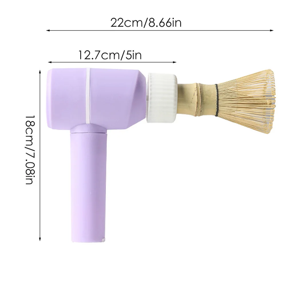 فرشاة ماتشا خفقت كهربائية 3 سرعات محمولة سريعة خفق ماتشا أداة يده خلاط مشروبات شحن للمنزل غرفة الشاي مقهى