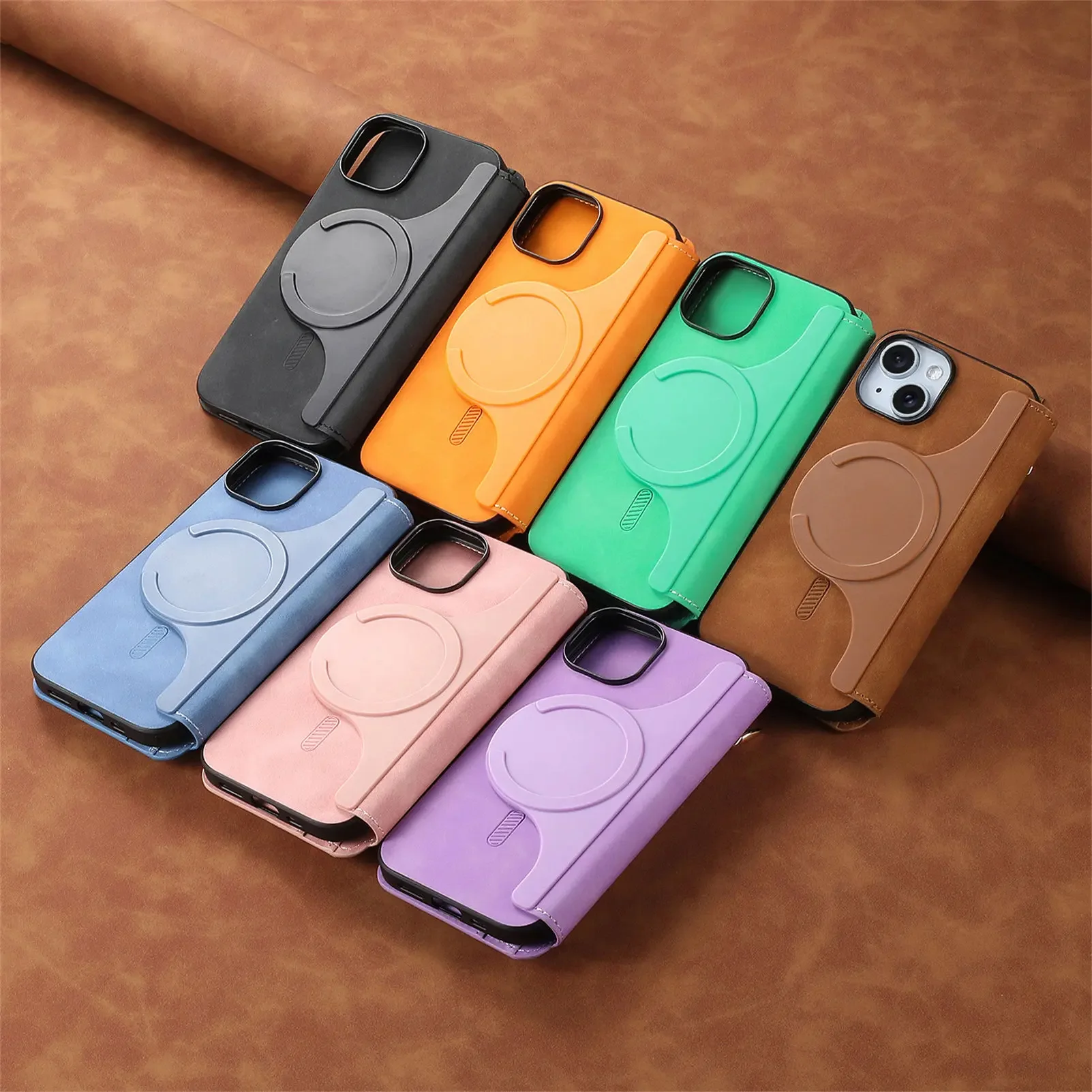 2 in 1 Magnetic Cards Solt Zipper Bag Leather Wallet Case For iPhone 16 Pro Max 15 Plus 14 13 12 11 XS Wireless Charging Cover