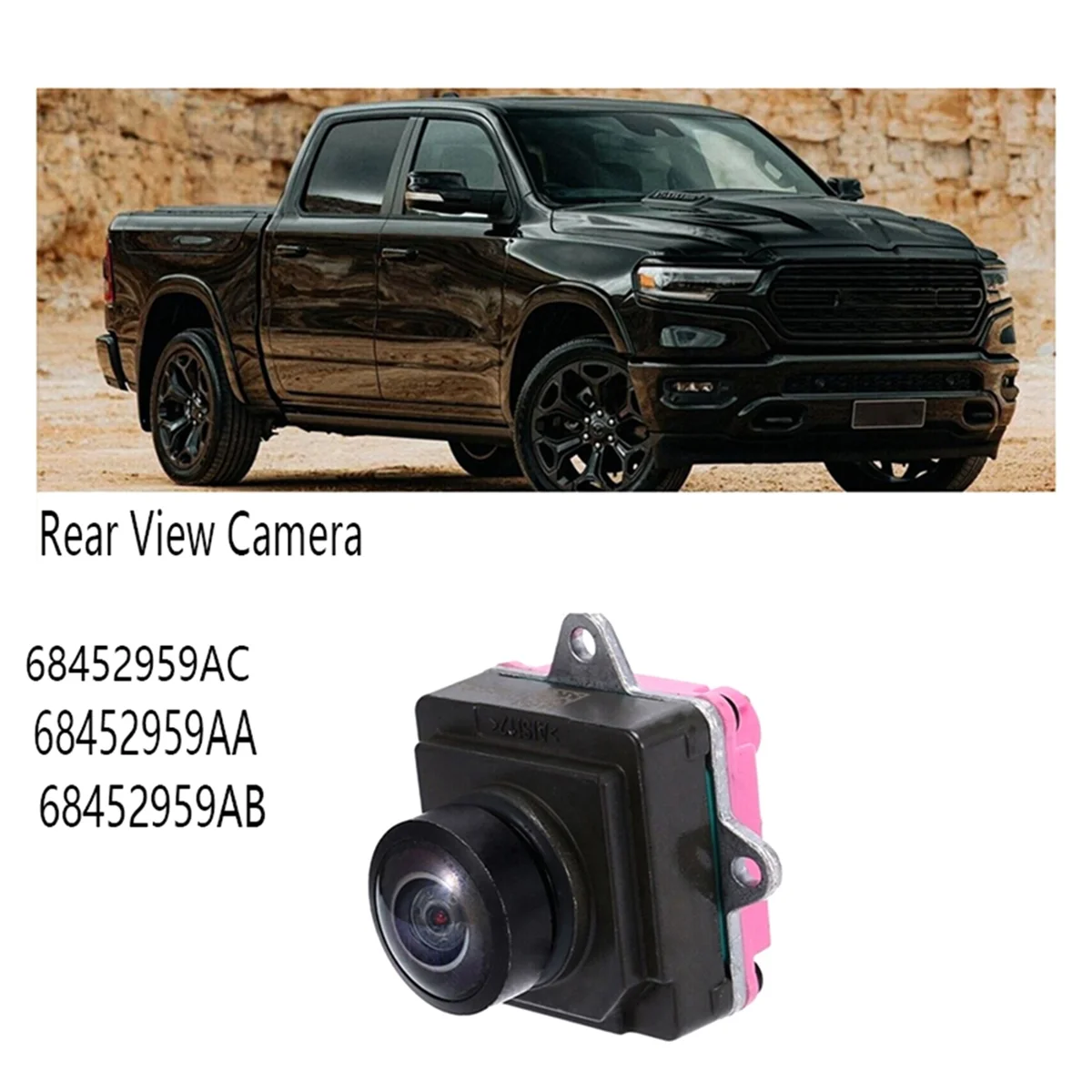 Rear View Camera Parking Assist Camera for 2.0T 3.6L 2018-2022 68452959AC 68452959AA 68452959AB