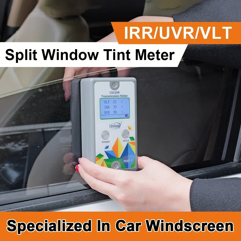 Window Solar Film Meter LS110A Split UV 365nm and IR 940nm VLT Stick-film Glass Simple Operation Parallel Optical Path Stable