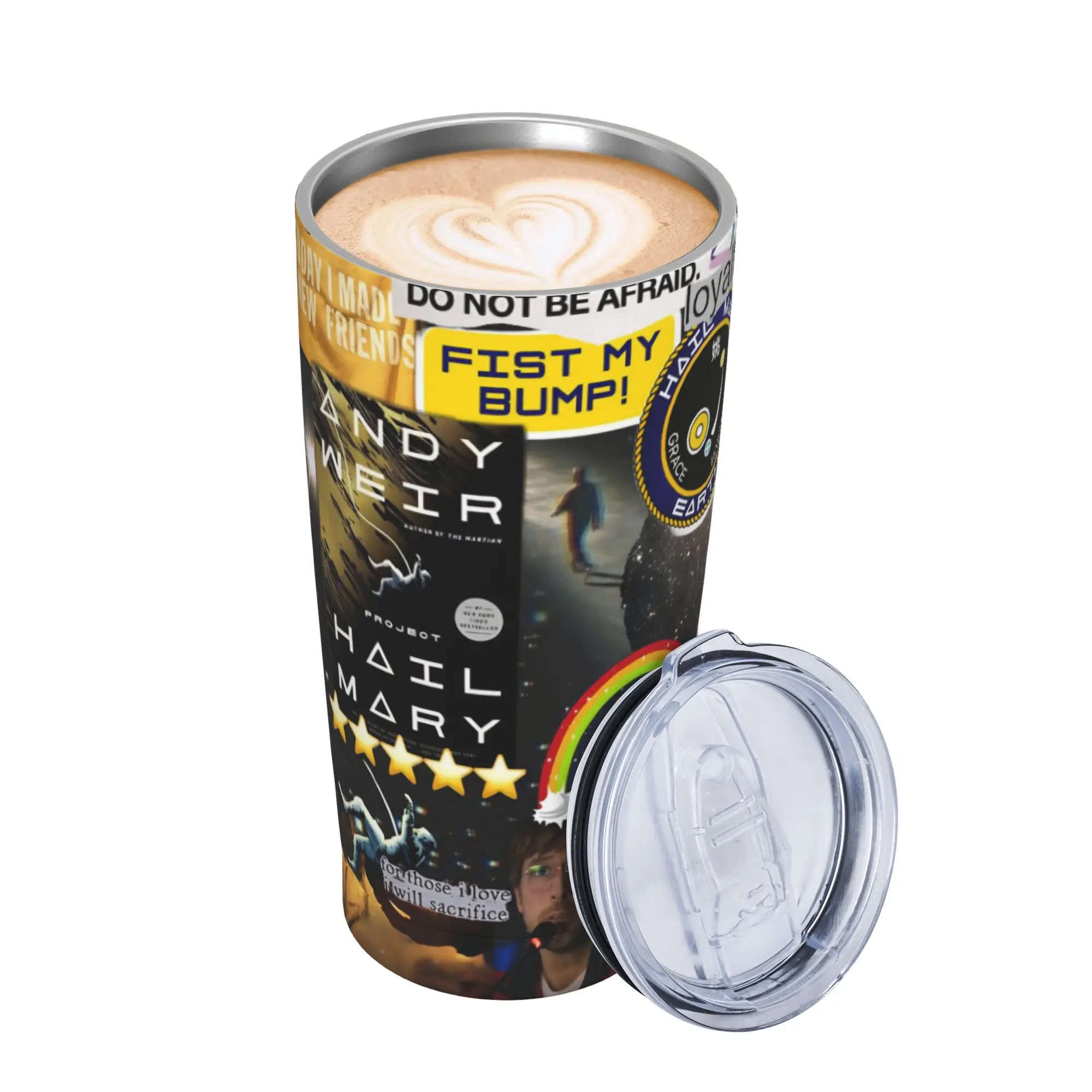 Project Hail Mary Movie 2026 Insulated Tumbler with Straws  Vacuum Coffee Mugs Outdoor Portable Car Bottle Cups 20oz
