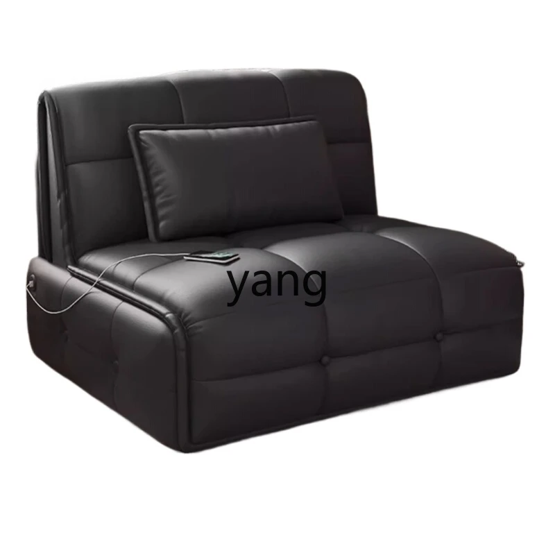 ZL electric sofa bed living room multi-function dual-purpose folding with leg rest