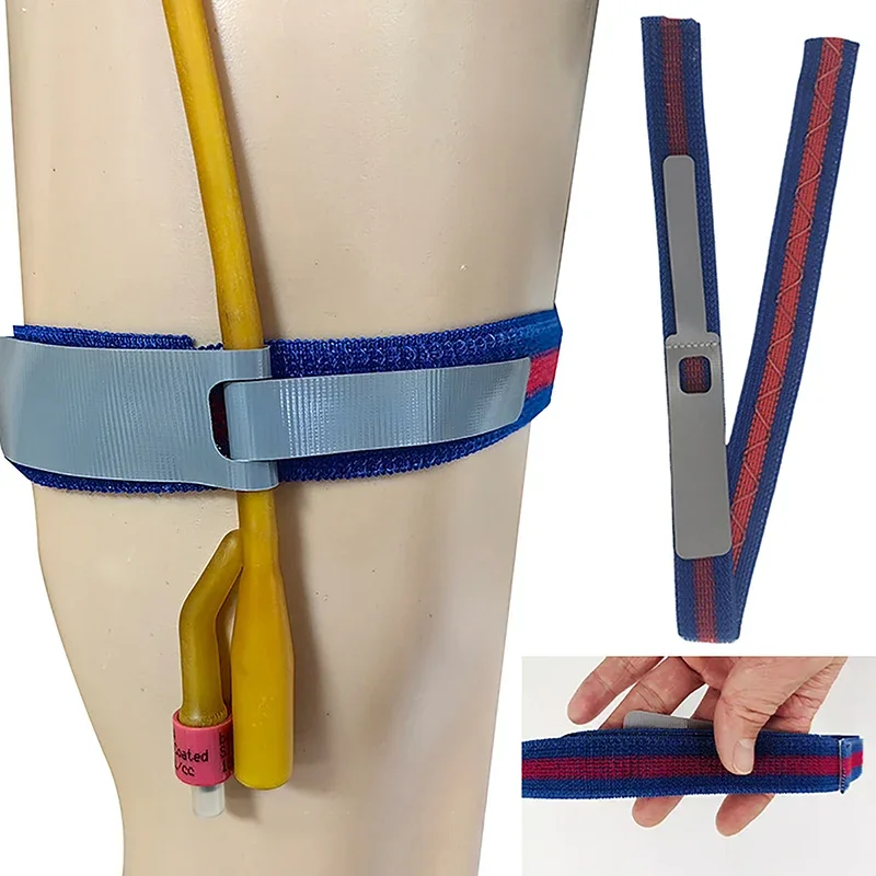 

Silicone Durable Urine Bag Leg Holder Fixation Band Catheter Fixator Elastic Adjustable Comfortable External Fixation Fixator