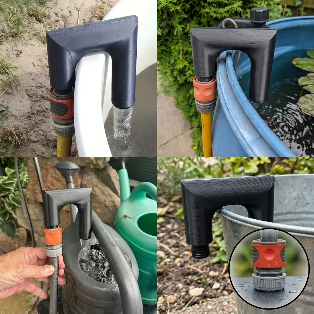 Anti-slip Hose Hook for Garden, Hands-free Water Tank Filler, Practical Patio Watering Accessory