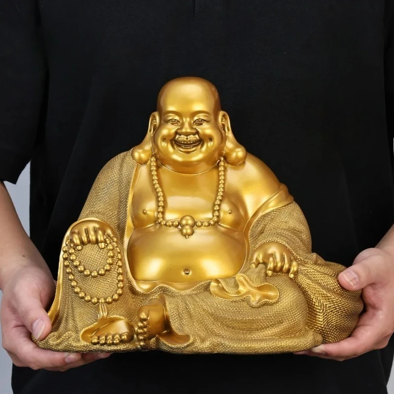 Zhaocai Feng Shui Maitreya Buddha Ornaments Bodhisattva Living Room Home Offerings Big Belly Laughing Buddha Zen Inspired Crafts
