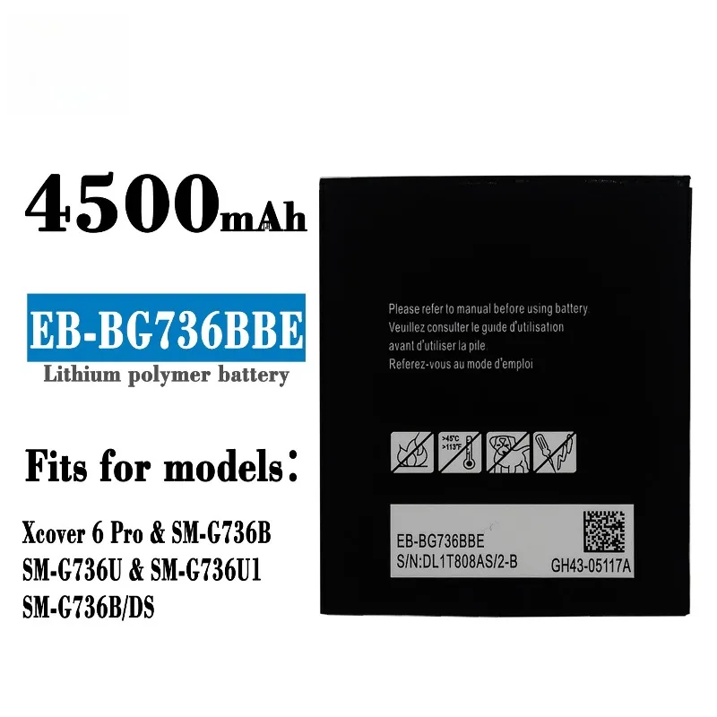 New Battery EB-BG715BBE EB-BG736BBE EB-BG525BBE 3000/4050/4500mAh for Samsung Galaxy 5 Xcover Pro Xcover6 Pro with Tools