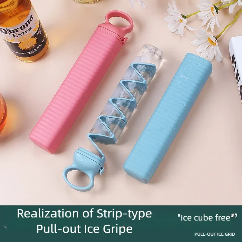 Xiami Youpin قالب مكعبات الثلج سحب التدريجي بار 10 شبكة المجمدة آيس كيوب لوحة صانع Mijia سيليكون صندوق الثلج للحانات المطبخ محلية الصنع