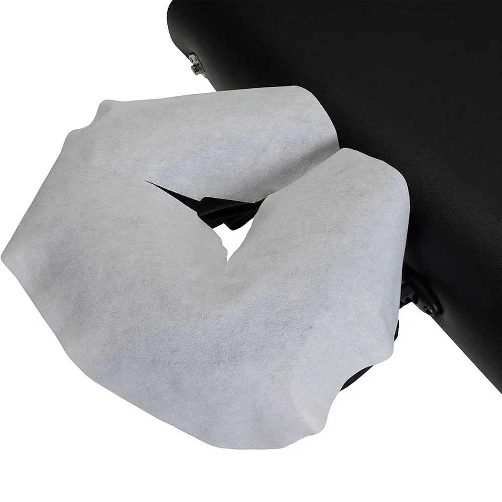 100pcs Disposable for Massage Table Massage Chair Face Cradle Covers Spa Massage Table Sheets Headrest Pads Pillow Hole Cover