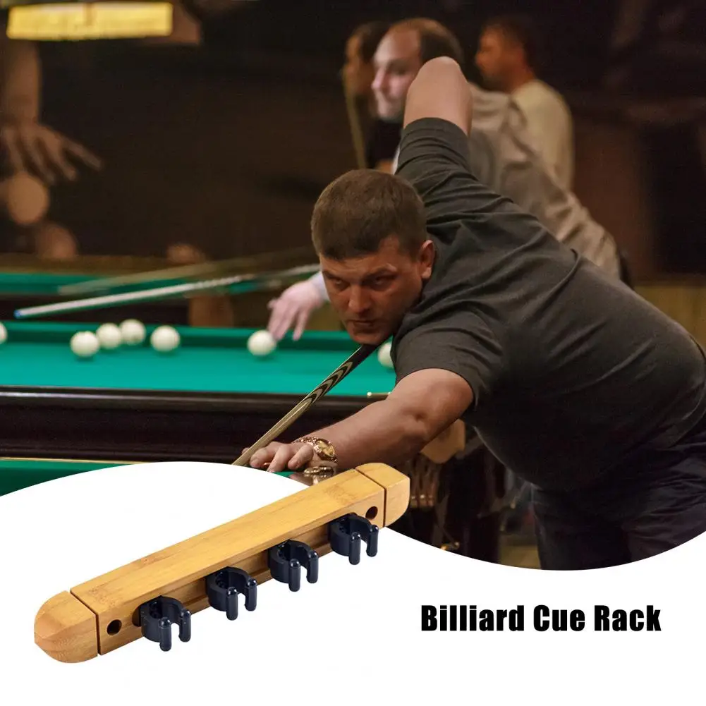 Pool Cue Organizer Hardwood Wall Mount Pool Stick Holder Billiard Cue Rack Organizer for Cue Sticks Pool for Billiards for Game