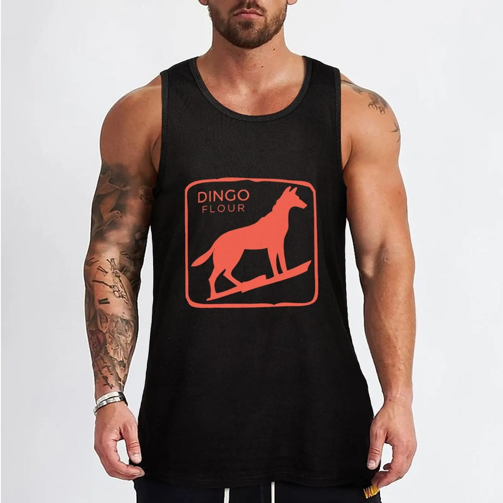 Dingo Flour Tank Top sexy clothes men gym clothes men sleeveless Men's t-shirts summer clothes man 2024