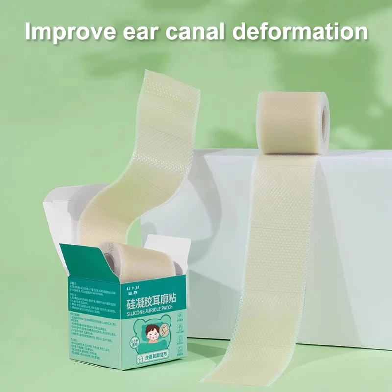

1 рулон силиконовых корректоров для ушей: наклейки-патчи для коррекции выступающих ушей у младенцев, эстетическая коррекция ушей