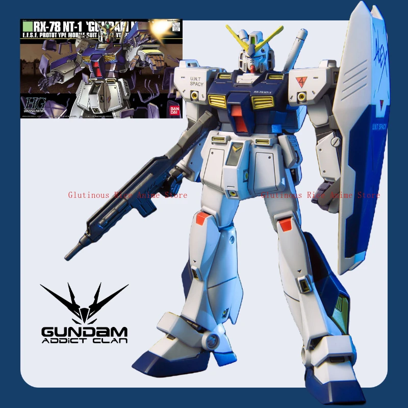 

In stock Bandai HGUC 047 RX-78NT-1 Gundam NT-1 Assembled Model Toy Ornament Birthday Gift Original Collectibles Brand New