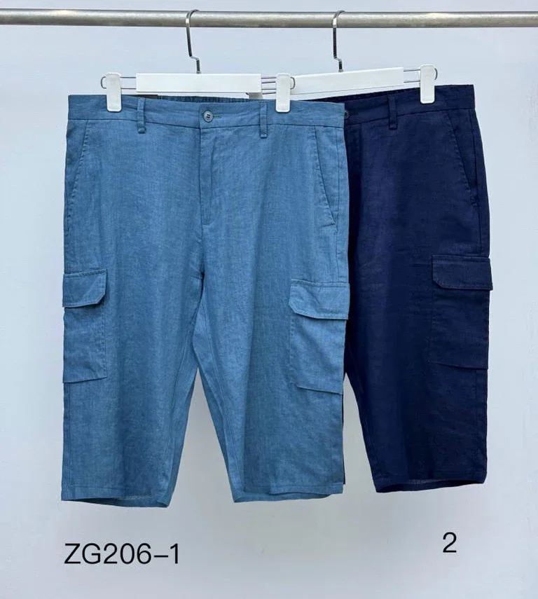 

BILLIONAIRE BLKA CPTG Shorts Linen Thin 2024 Spring Summer new Casual Straight Breathable outdoors Big Size 31-40 Sports Pants