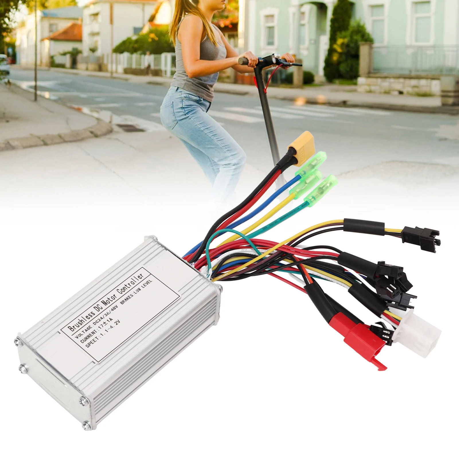 

ZK50 3 Mode Sine Wave Controller Brushless DC Motor Control System for Electric Bike 24V 36V 48V 17A