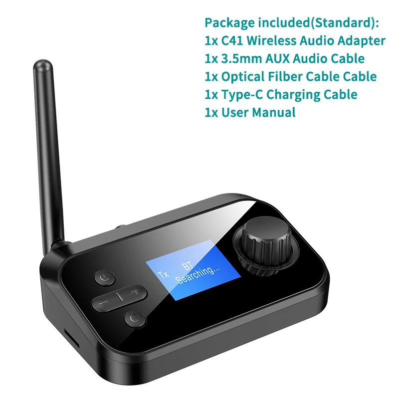 Multifunctionele Bluetooth Audio Zender Ontvanger 3.5mm AUX Optische Coaxiale Stereo Draadloze Adapter DAC Converter Voor TV PC