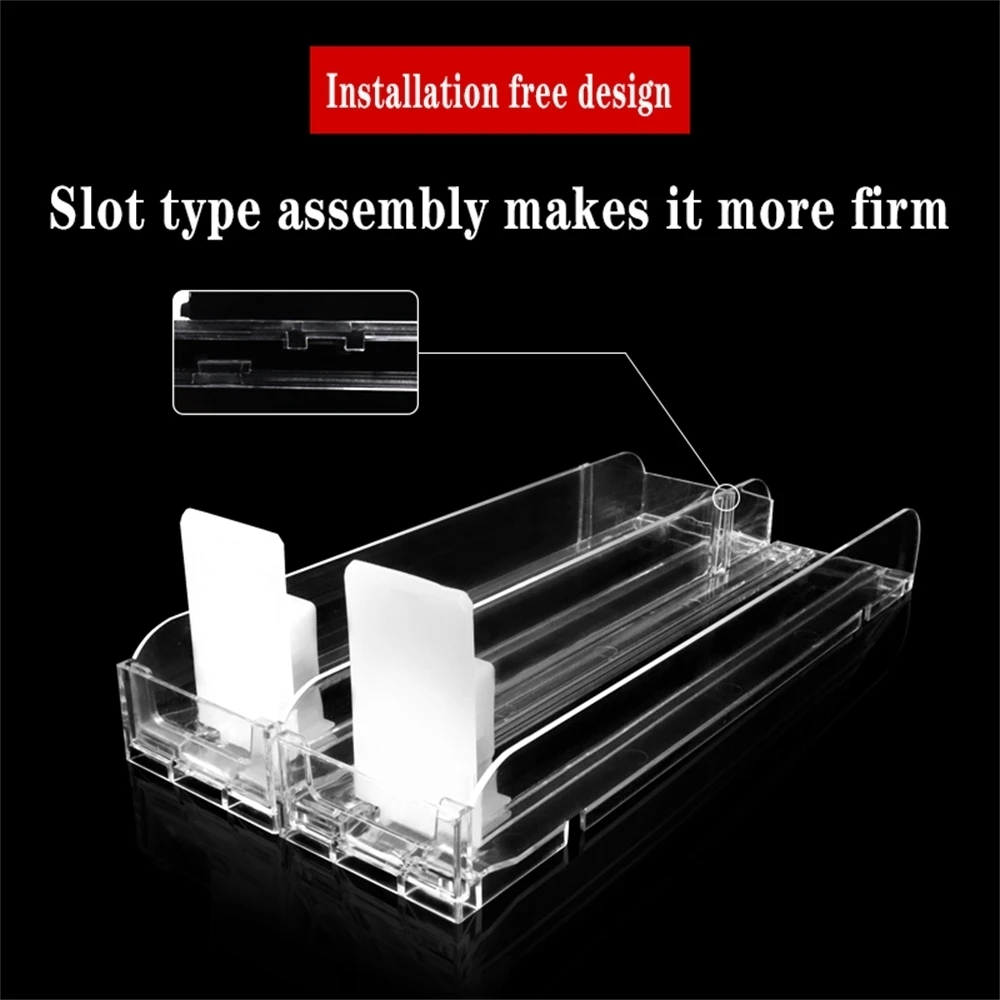 4 Pcs Supermarket Cigarette Pusher Automatic Propeller Integrated Cigarette Rack Convenience Store Wide Cigarette Case Display