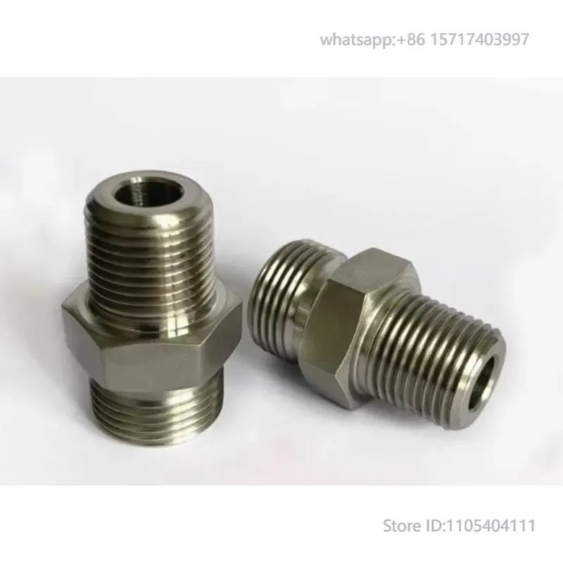 1pcs 304 stainless steel 3/8NPTF taper thread dry seal hose adapter