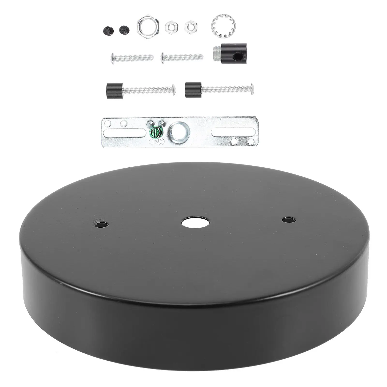 

Комплект: Металлическая потолочная пластина-основание для люстры, кронштейн для крепления светильника, современные аксессуары для светильников