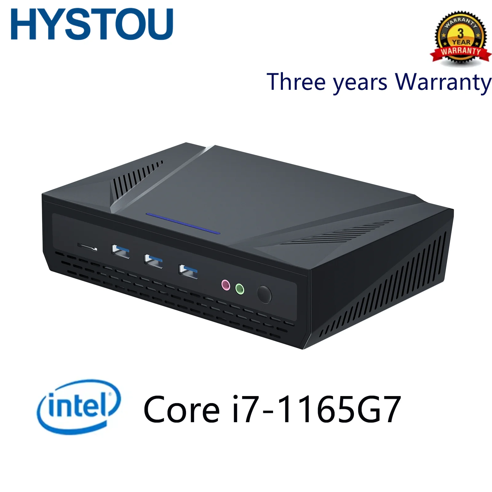

Мини-компьютер HYSTOU для дома и офиса, 11th Core i7-1165G7, Windows 10/11 Pro, бизнес-компьютер