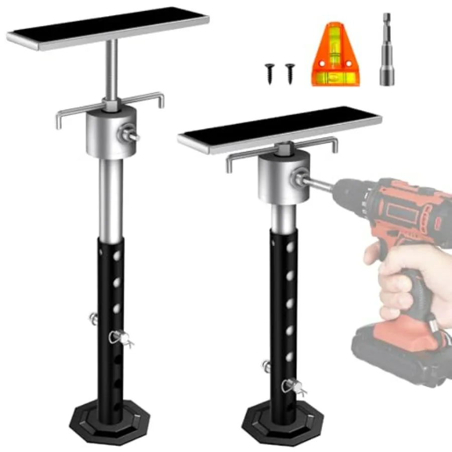 

RV Slide Out Support Jacks with Flat Top Block Adjustable from 16 to 36 Heavy Duty Quick Lift Stabilizer up to 5000 lbs Capacit