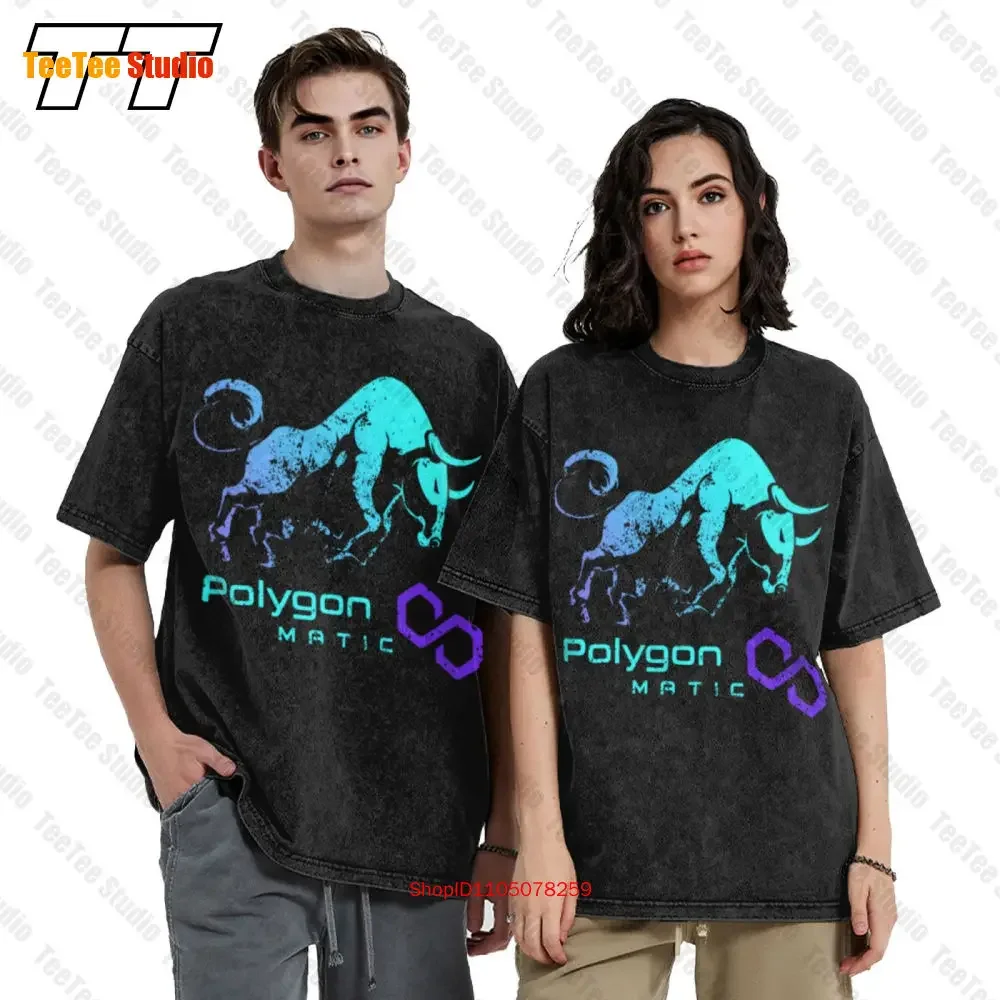 Polygon Matic Crypto Bullrun Hodl Token To Rich Millionaire Vintage Oversized T-Shirt U4X3