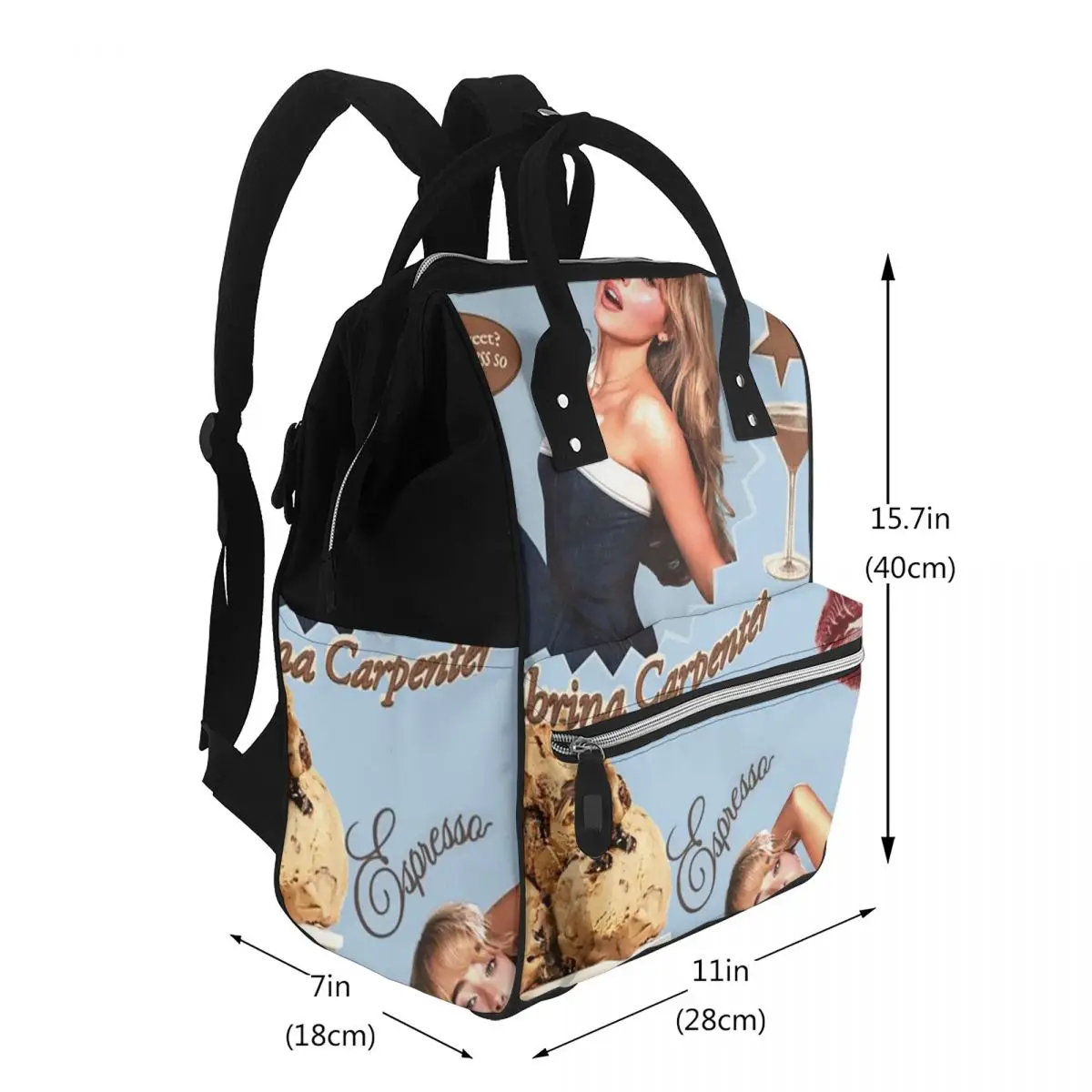 Sabrina Carpenter Espresso Student Backpack School Bag Hiking Travel Daypack for Men Women Bookbag Shoulder Bags