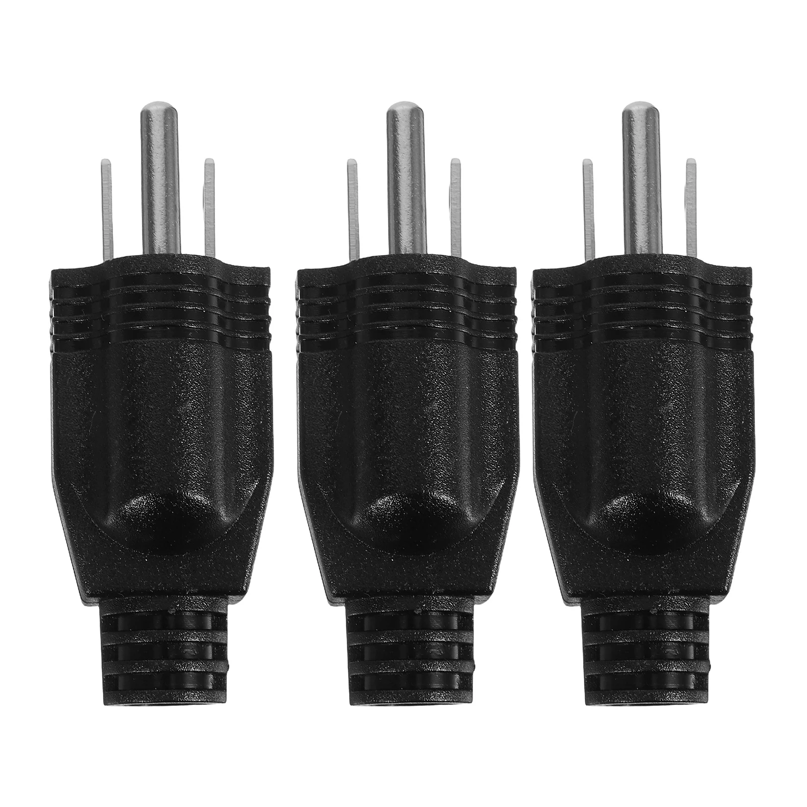 

3pcs Detachable Three Prong Plug Adapter For Extension Cord Replacement American Socket Compatible Grounding Plug Durable Power