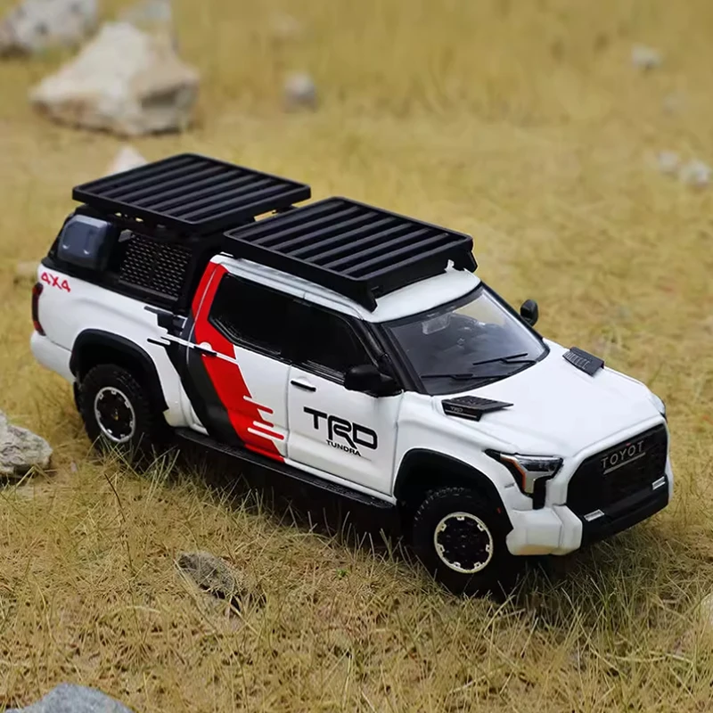 

GCD Diecast 1:64 Tundra TRD PRO Off-road Pickup Truck Alloy Car Model Static Collection Decorated Souvenir Gift Hobby & Toys