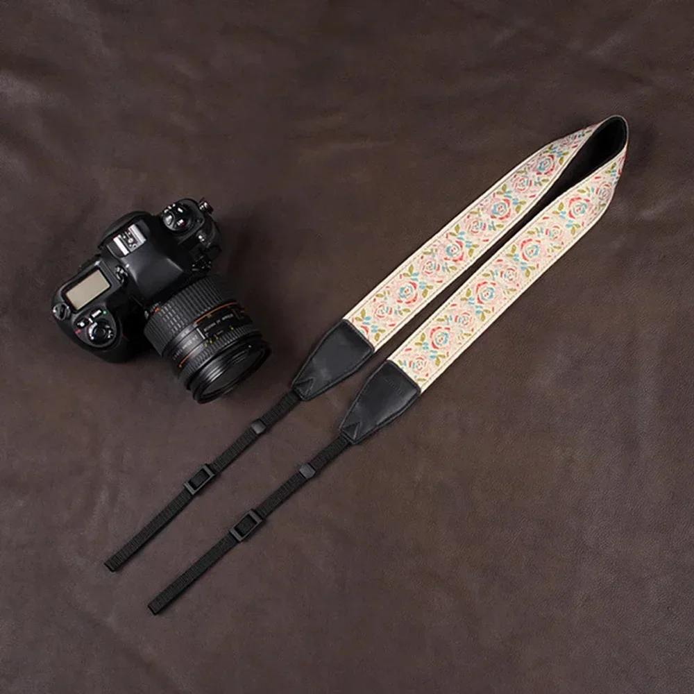 Camera Neck Shoulder Strap Belt Adjustable Camera Straps For Nikon Canon Sony Retro Ethnic Style Camera Strap Band