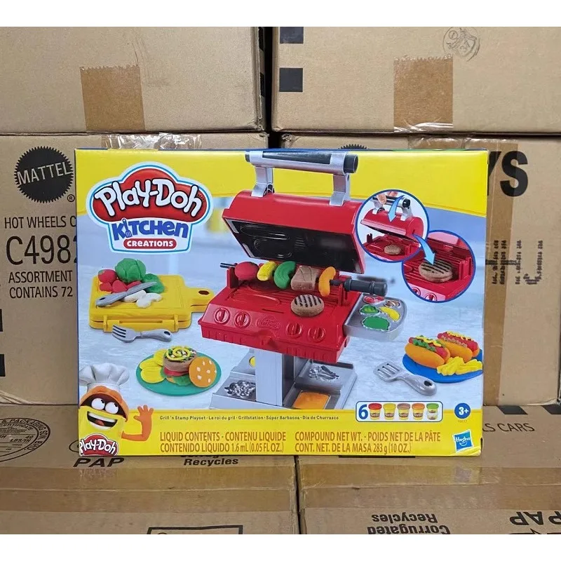 Hasbro Playdoher Figure Innovation Kitchen Barbecue Game Colored Clay Pretend Play Children Toy