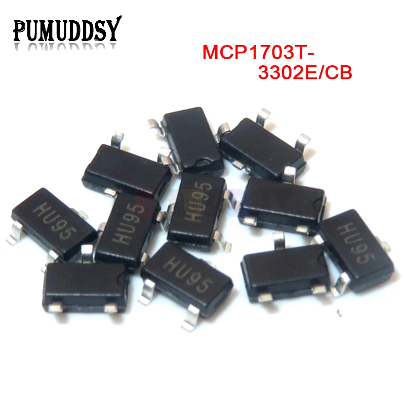 10pcs MCP1703T-3302E/cb sot-23 mcp1703 3,3 v sot23 mcp1703t neues original