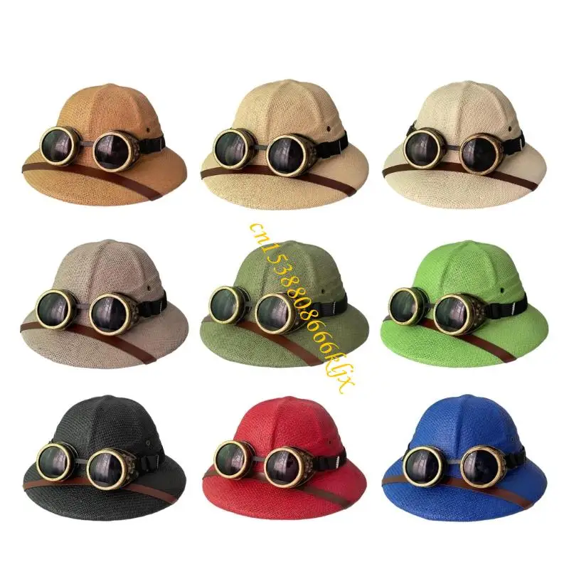 

Стоможные шлемы шляпа Multoclospity Vietnamese Cycling Hat Costume Accessessy 066c
