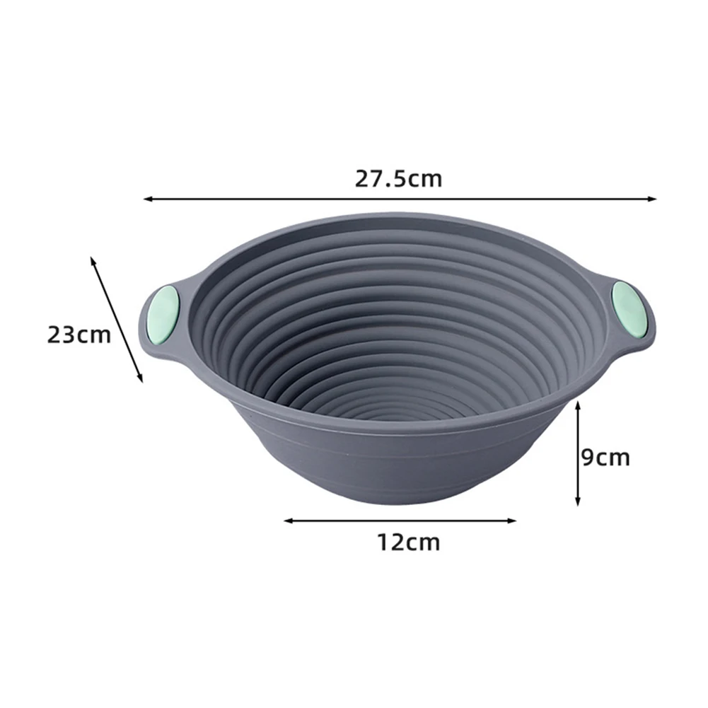Silicone Folding Fermentation Tray for Dough Rising - Heat Resistant Large Capacity Baking Basket for Home Bakers